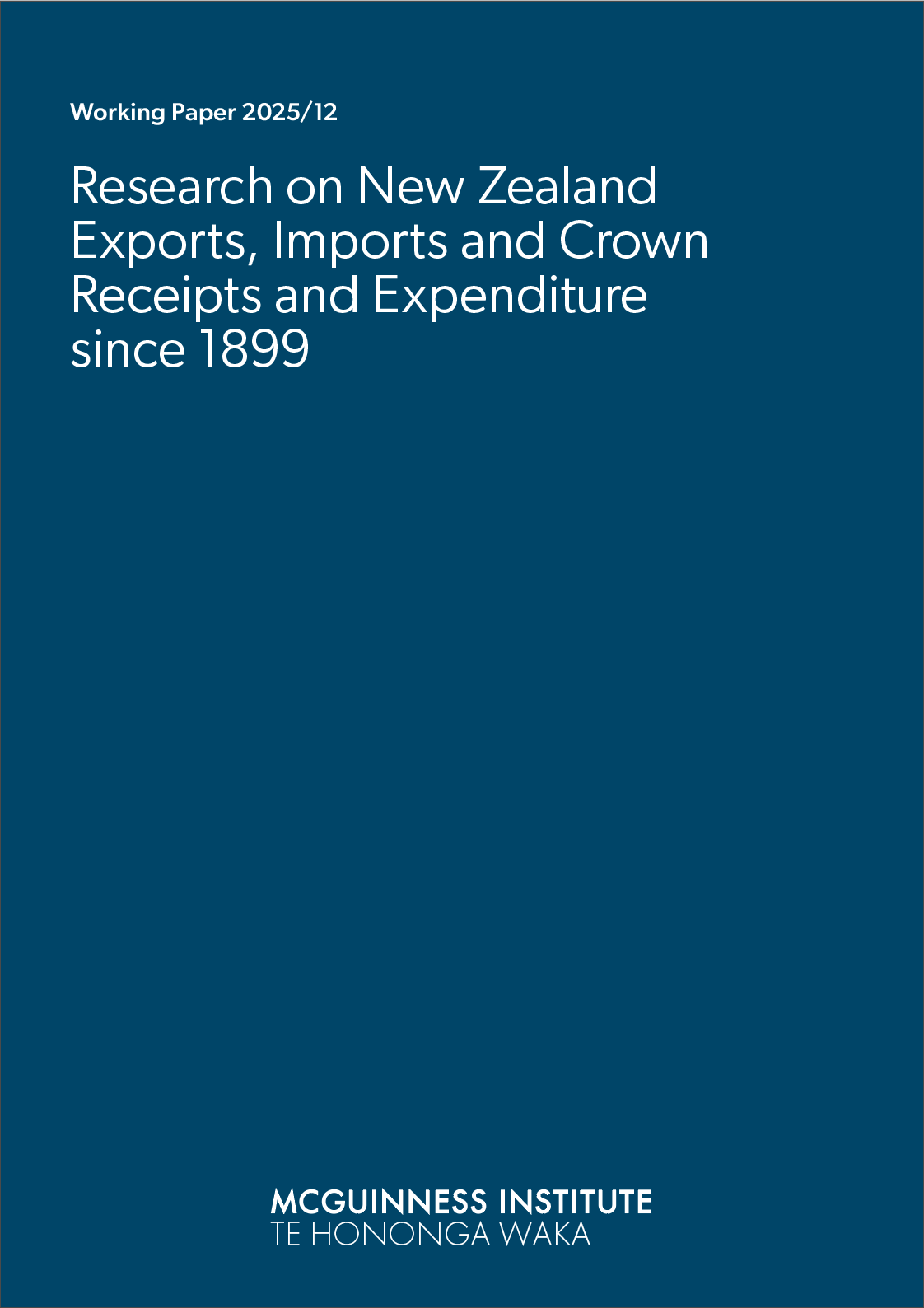 Working Paper 2024/12 – List of Climate-related Cabinet Papers dated between 2001–2024